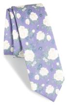 Men's The Tie Bar Hodgkiss Flowers Linen Tie, Size - Purple