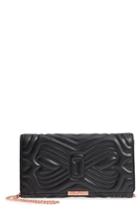Ted Baker London Quilted Bow Leather Clutch - Black