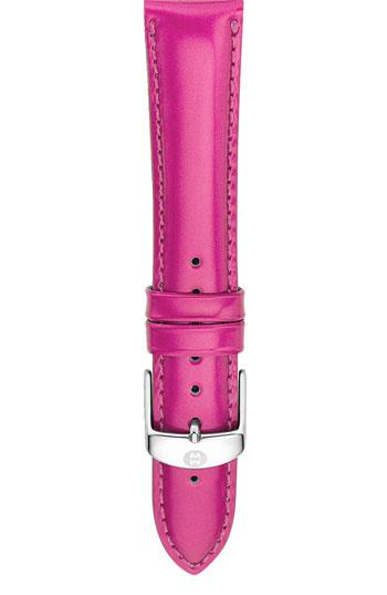 Women's Michele 16mm Patent Leather Watch Strap