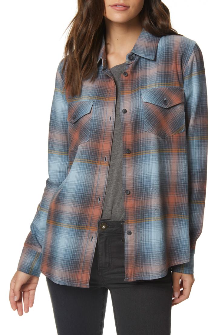 Women's O'neill Hansen Plaid Top - Blue