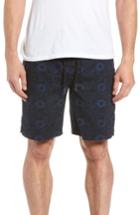 Men's Treasure & Bond E-waist Print Utility Shorts - Black