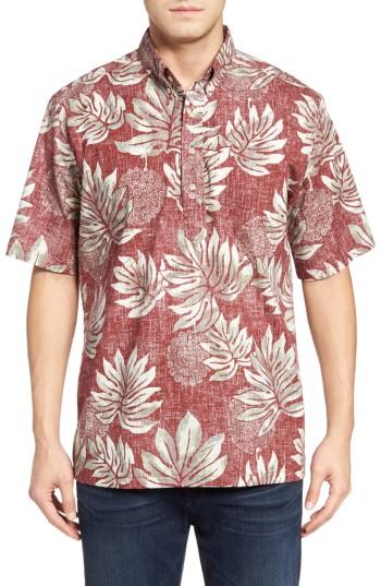 Men's Reyn Spooner Moamahi Print Sport Shirt - Red