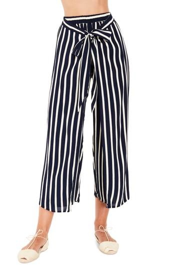 Women's Faithfull The Brand Sand Island Stripe Tulip Pants - Blue