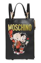 Moschino Porky Pig Convertible Backpack - Black