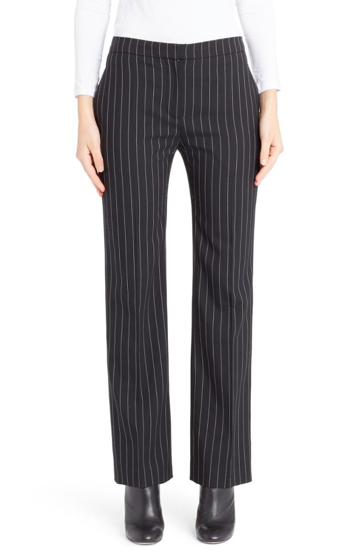 Women's Alexander Mcqueen Pinstripe Cigarette Trousers