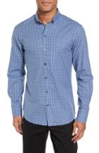 Men's Zachary Prell Kapur Slim Fit Check Sport Shirt, Size - Blue