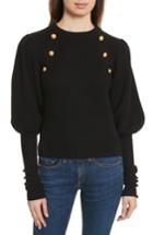Women's Veronica Beard Jude Leg Of Mutton Sleeve Sweater - Black