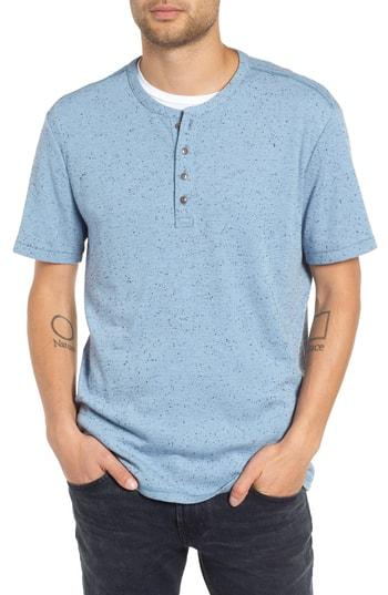 Men's Treasure & Bond Nep Henley Shirt - Blue