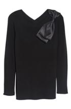 Women's Emerson Rose Bow Shoulder Sweater - Black