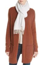 Women's Eileen Fisher Herringbone Cotton Knit Scarf