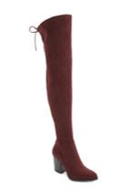 Women's Marc Fisher Ltd Adora Over The Knee Boot M - Red