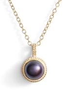 Women's Anna Beck Genuine Blue Pearl Pendant Necklace