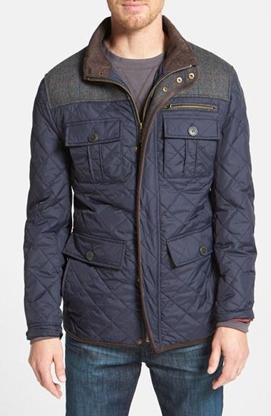 Men's Vince Camuto Diamond Quilted Full Zip Jacket, Size - (online Only)