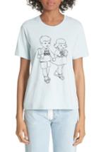 Women's Undercover Children Print Tee - Blue