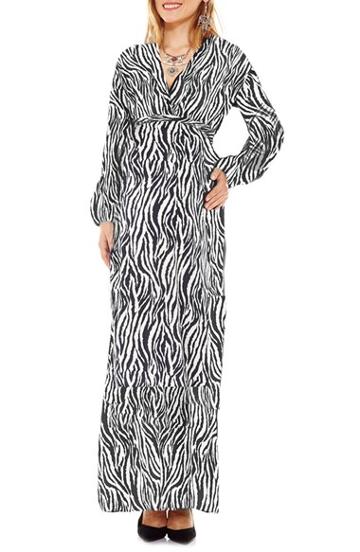 Women's Imanimo Wrap Maternity Maxi Dress - Black