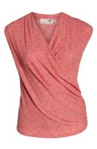 Petite Women's Everleigh Surplus Knit Sleeveless Top P - Red