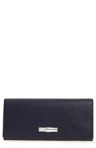 Women's Longchamp Roseau Leather Continental Wallet -