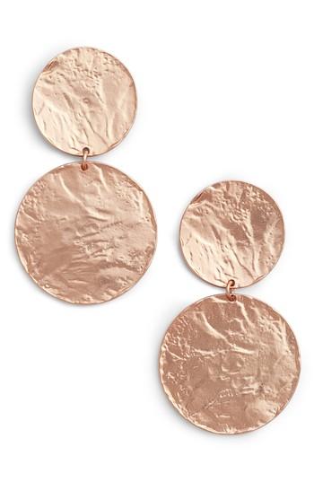 Women's Karine Sultan Angelique Large Circle Drop Earrings