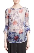 Women's Armani Collezioni Floral Print Silk Organza Tunic