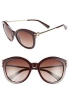 Women's Longchamp 55mm Cat Eye Sunglasses - Wine