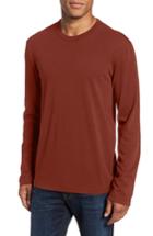 Men's James Perse Long Sleeve Crewneck T-shirt - Red