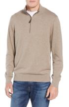 Men's Vineyard Vines Palm Beach Quarter-zip Sweater - Beige