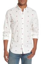 Men's Bonobos Summerweight Slim Fit Print Sport Shirt, Size - White