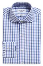 Men's Ledbury 'urbana Box' Slim Fit Check Dress Shirt .5 - Blue