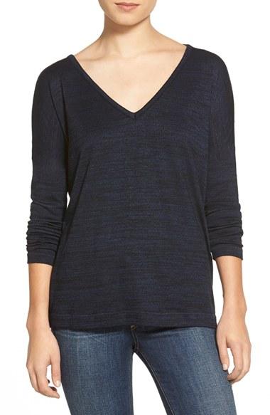 Women's Rag & Bone/jean Long Sleeve Tee - Blue