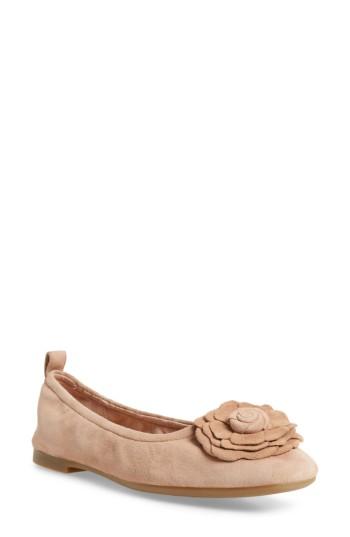 Women's Taryn Rose Rosalyn Ballet Flat M - Beige