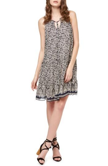 Women's Sanctuary Romy Floral A-line Dress - Black