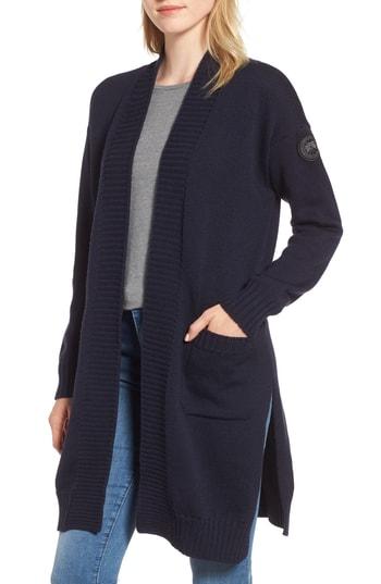 Women's Canada Goose Long Cardigan (2-4) - Blue