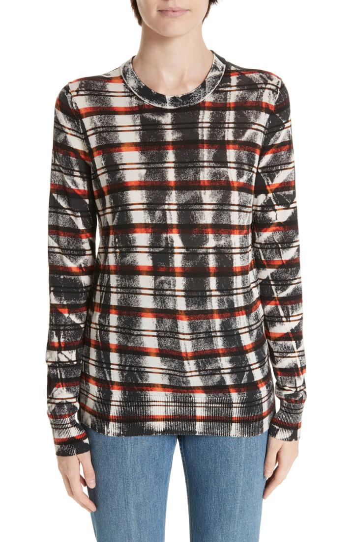 Women's Proenza Schouler Tie Dye Knit Sweater - Black