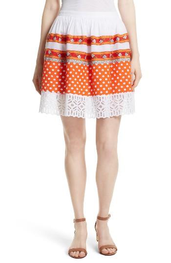 Women's Tory Burch Austen Embellished Dirndl Skirt