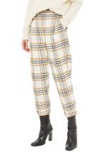 Women's Topshop Three Button Tapered Trousers Us (fits Like 0-2) - Yellow