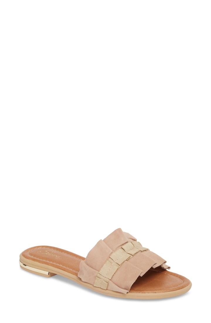 Women's Sudini Ravenna Slide Sandal .5 W - Beige