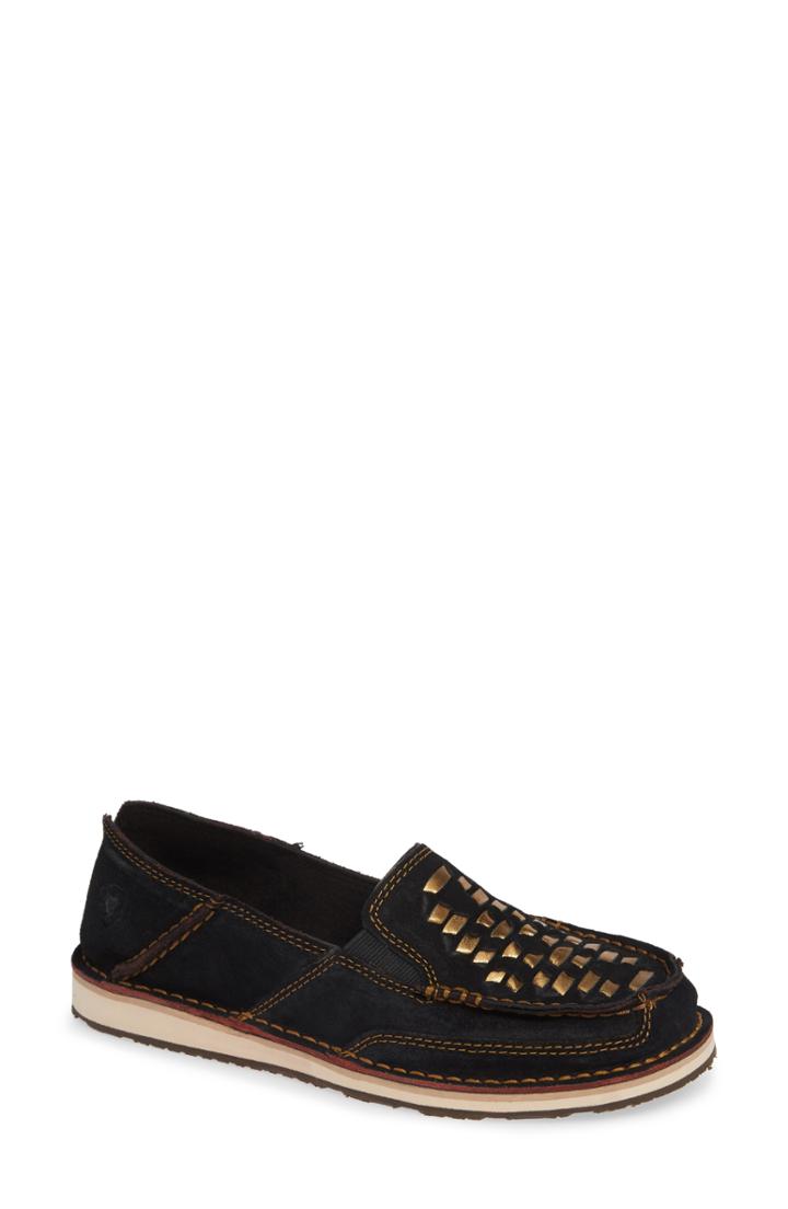 Women's Ariat Cruiser Woven Loafer M - Black