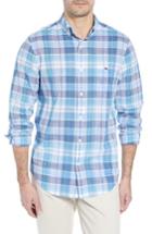 Men's Vineyard Vines Smith Point Tucker Classic Fit Plaid Sport Shirt - Blue