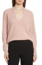 Women's Vince Wool Blend Raglan V-neck Sweater - Pink