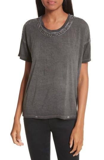 Women's The Kooples Bead Embroidered Tee