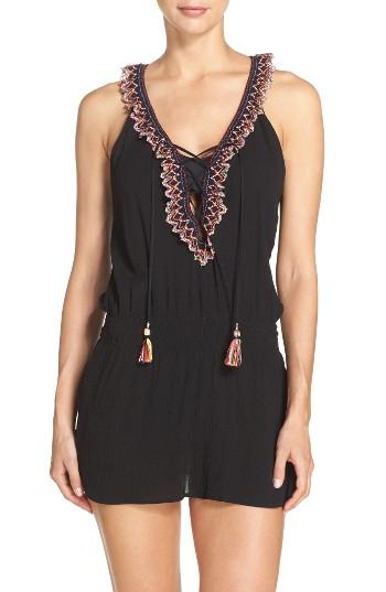 Women's Becca Mardi Gras Cover-up Dress - Black