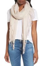 Women's Caslon Cross Dye Scarf, Size - Beige