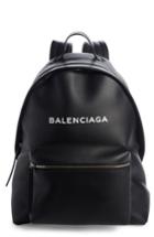 Balenciaga Everyday Calfskin Backpack - Black