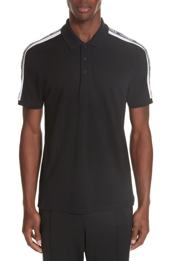Men's Versus Versace Logo Tape Polo - White