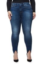 Women's Good American Good Legs High Waist Triangle Split Skinny Jeans - Blue
