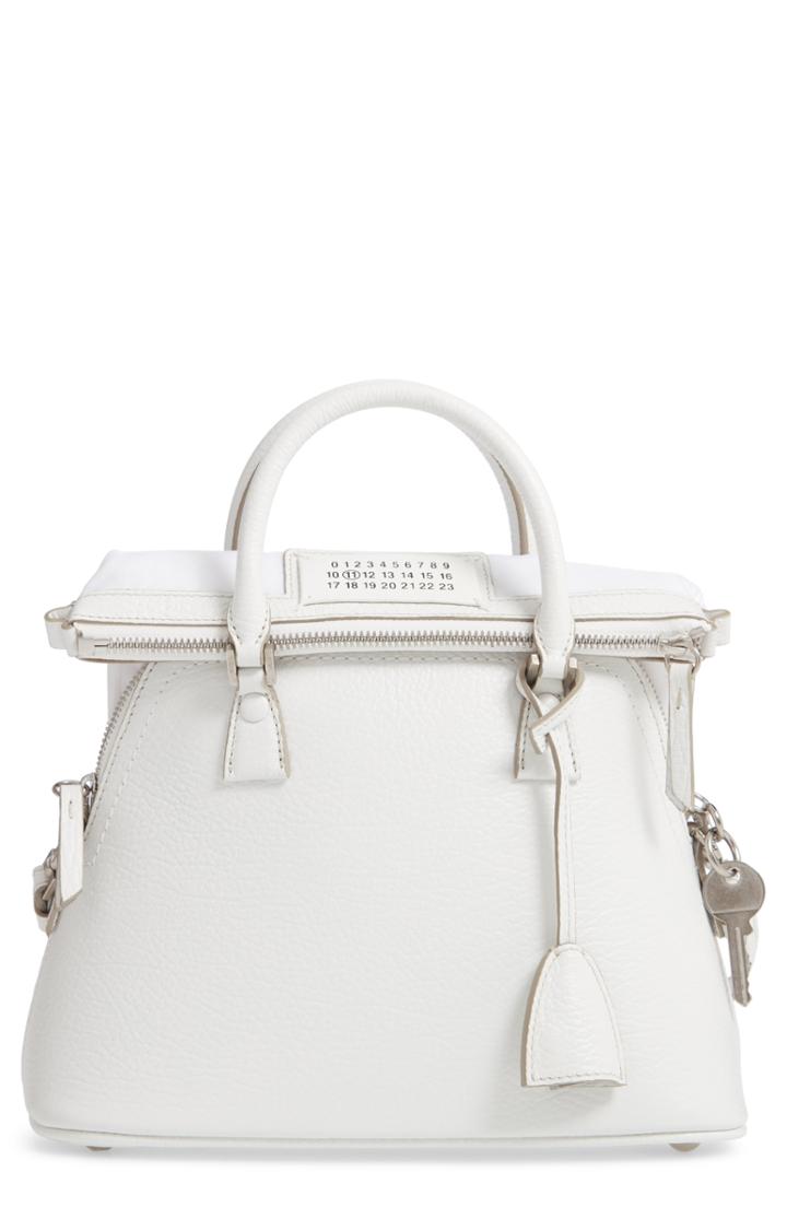 Maison Margiela Small 5ac Calfskin Leather Handbag -