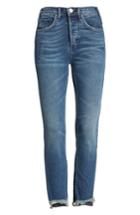 Women's Mcguire Valetta High Waist Crop Straight Leg Jeans - Blue