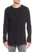 Men's Baldwin Solid Long Sleeve T-shirt, Size - Black