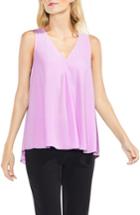Petite Women's Vince Camuto V-neck Drape Front Blouse P - Pink