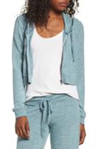 Women's Make + Model Zip Crop Hoodie - Blue